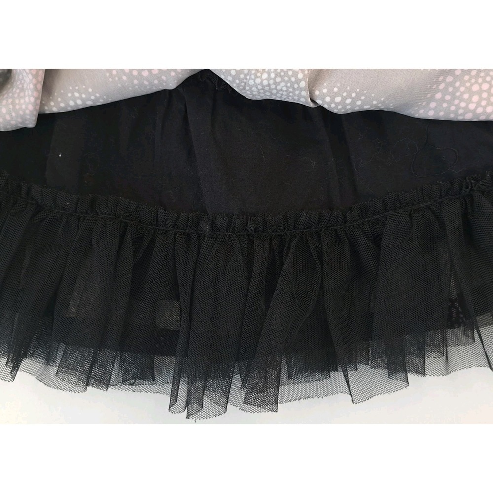 Cherokee Toddler‎ Skirt 4T Black Chiffon Circles 10"L Geometric Artsy Party - Picture 8 of 11